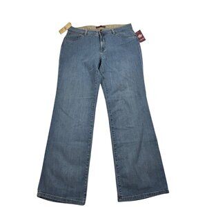 Izod Womens Jeans Size 16 Light Blue Denim Bootcut classic fit